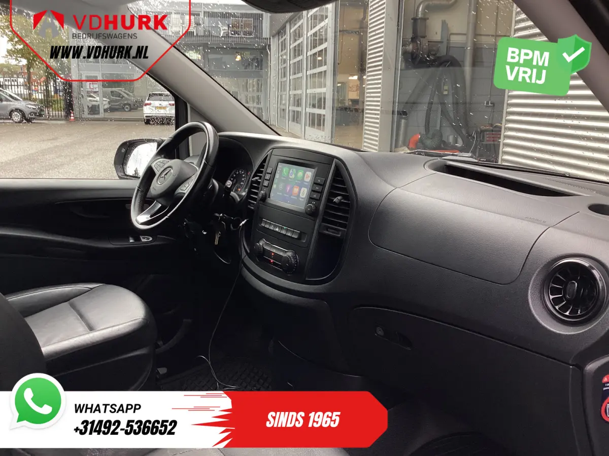 116 CDI XL L3 Aut. LED/ Standkachel/ Stoelverw./ 2.5T trekverm./ Carplay/ Camera/ LMV/ Cruise/ Trekhaak/ Airco