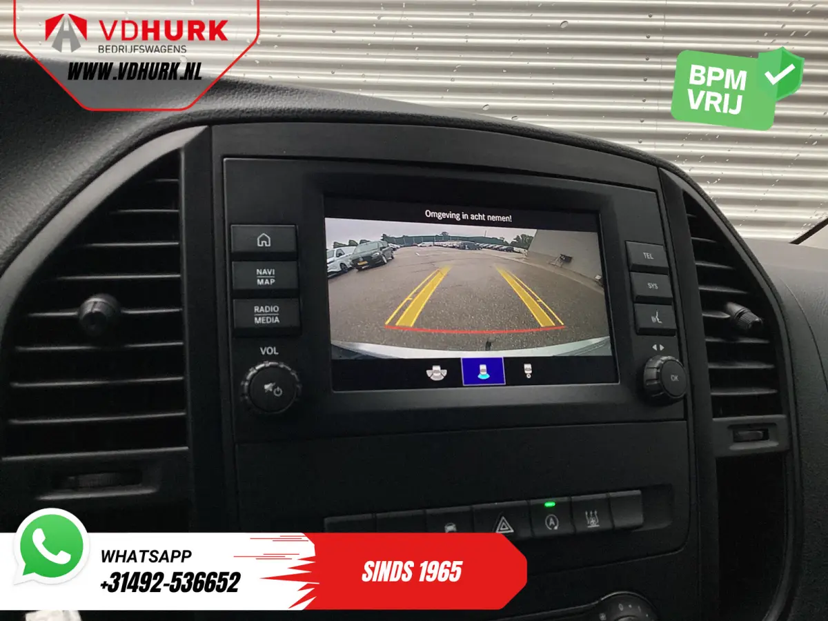 116 CDI XL L3 Aut. LED/ Standkachel/ Stoelverw./ 2.5T trekverm./ Carplay/ Camera/ LMV/ Cruise/ Trekhaak/ Airco