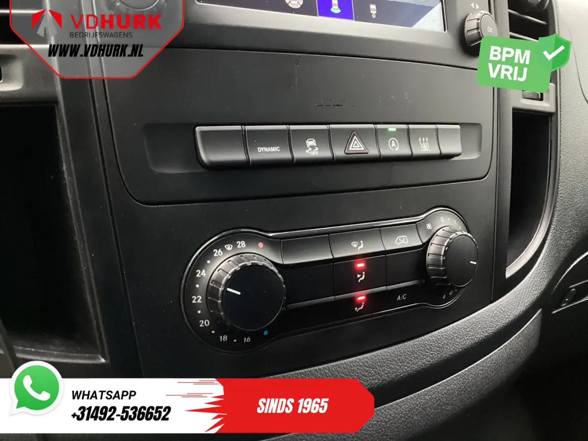 116 CDI XL L3 Aut. LED/ Standkachel/ Stoelverw./ 2.5T trekverm./ Carplay/ Camera/ LMV/ Cruise/ Trekhaak/ Airco