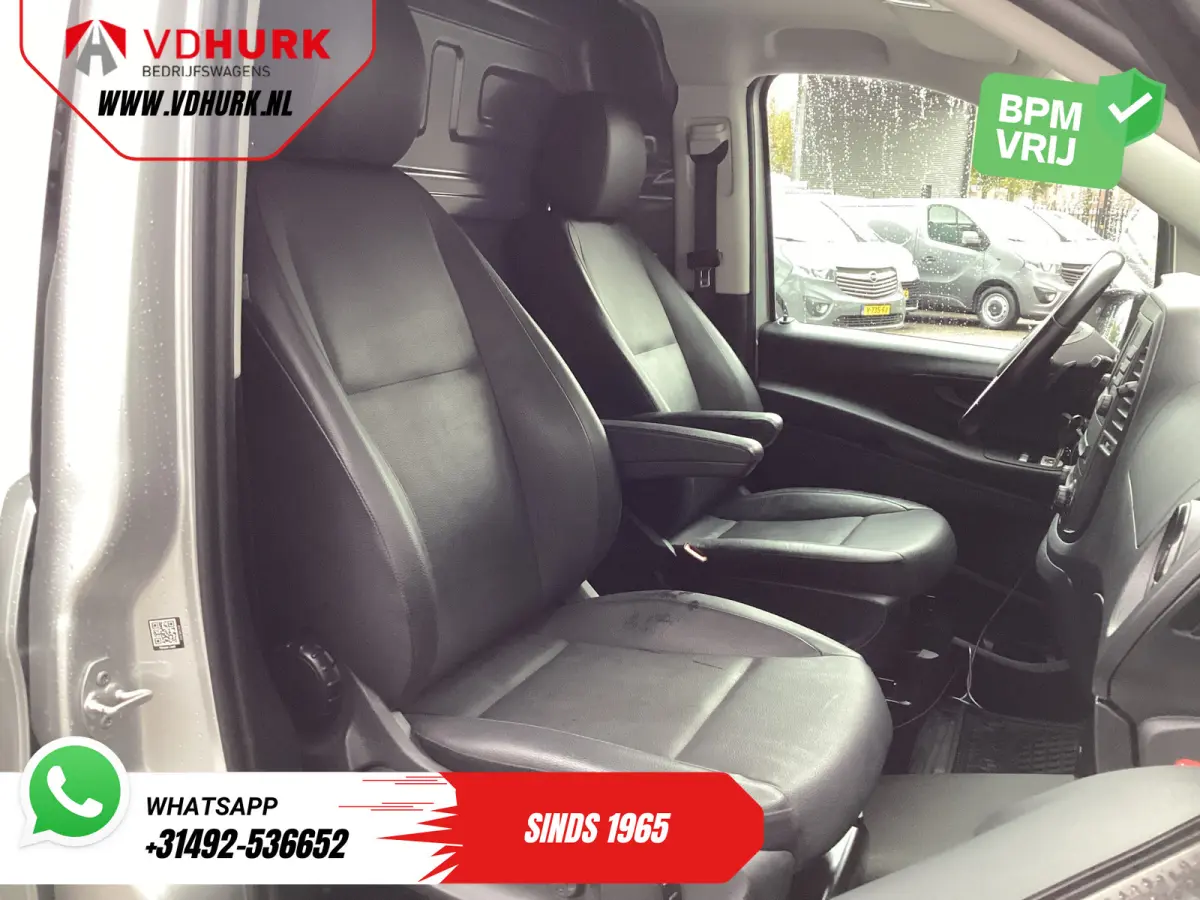 116 CDI XL L3 Aut. LED/ Standkachel/ Stoelverw./ 2.5T trekverm./ Carplay/ Camera/ LMV/ Cruise/ Trekhaak/ Airco