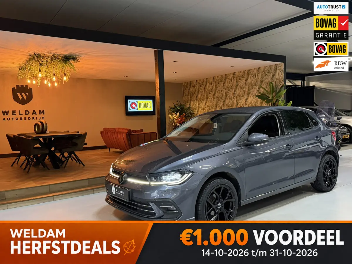 1.0 TSI Style DSG Garantie|IQLight|Sportvelgen|Leder|Virtual|ACC|Lane|Carplay Navi|Rijklaar