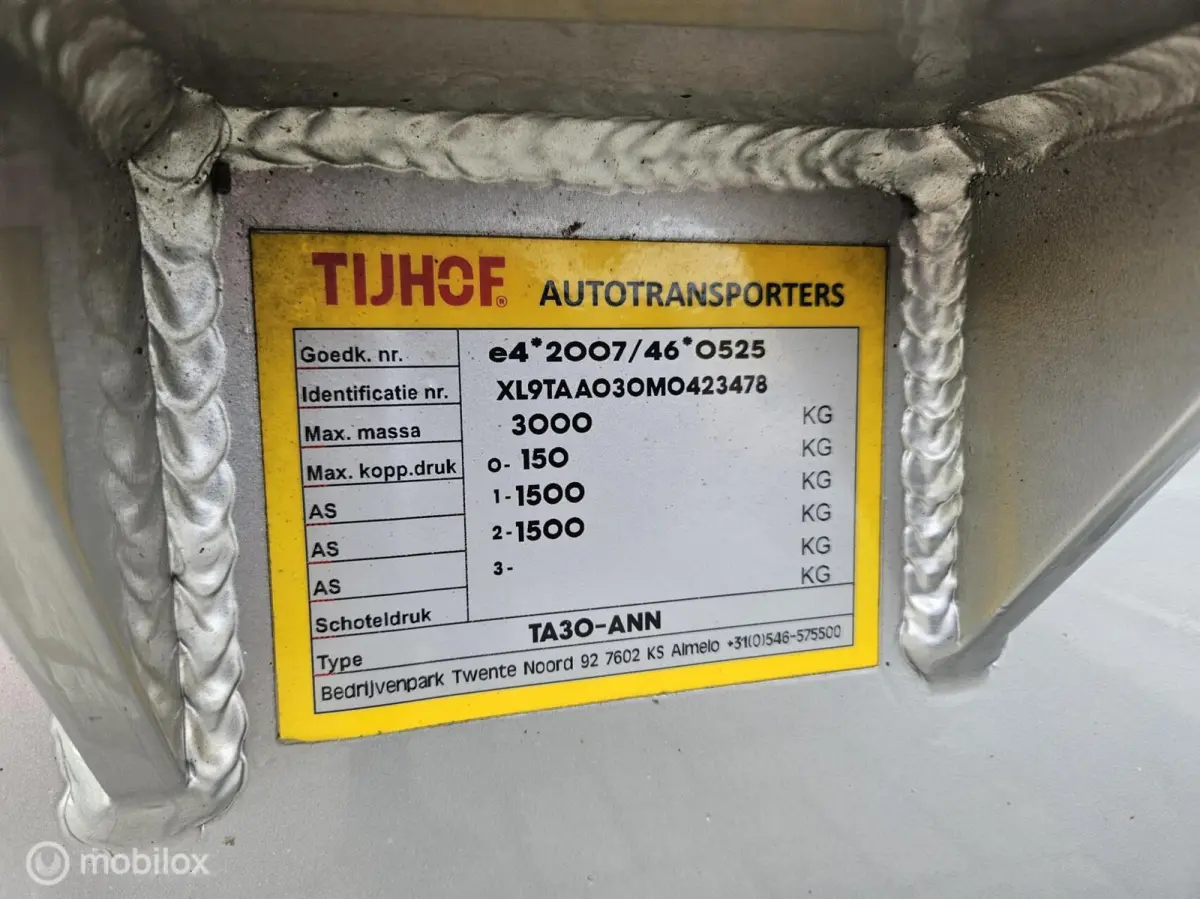 Tijhof Oprijwagen T35 2.3 dCi 165 zeer netjes