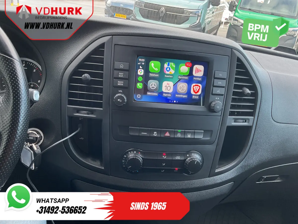 119 CDI Aut. L3 LED/ Standkachel/ Stoelverw./ Carplay/ Navi/ Camera/ Airco/ 16'LMV/ Cruise/ PDC/ Trekhaak