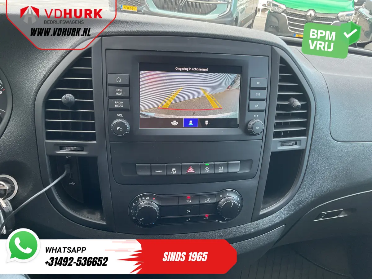 119 CDI Aut. L3 LED/ Standkachel/ Stoelverw./ Carplay/ Navi/ Camera/ Airco/ 16'LMV/ Cruise/ PDC/ Trekhaak