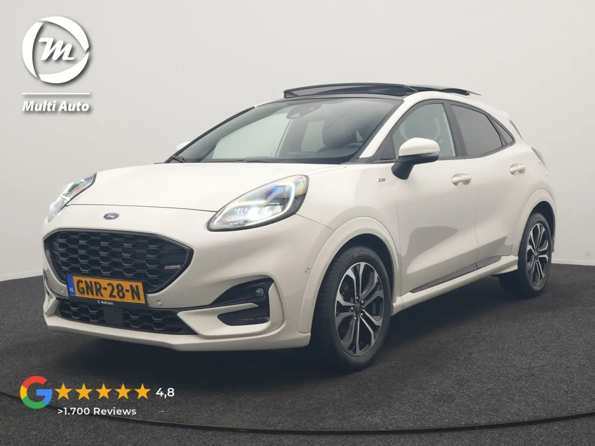 1.0 EcoBoost ST-Line X 155pk Dealer O.H | Panodak | Adaptive Cruise | Bang & Olufsen | Camera | Sportstoelen & Stuur Verwarmd | Apple Carplay | Keyless | Virtual | Navigatie | DAB | 17"L.M |