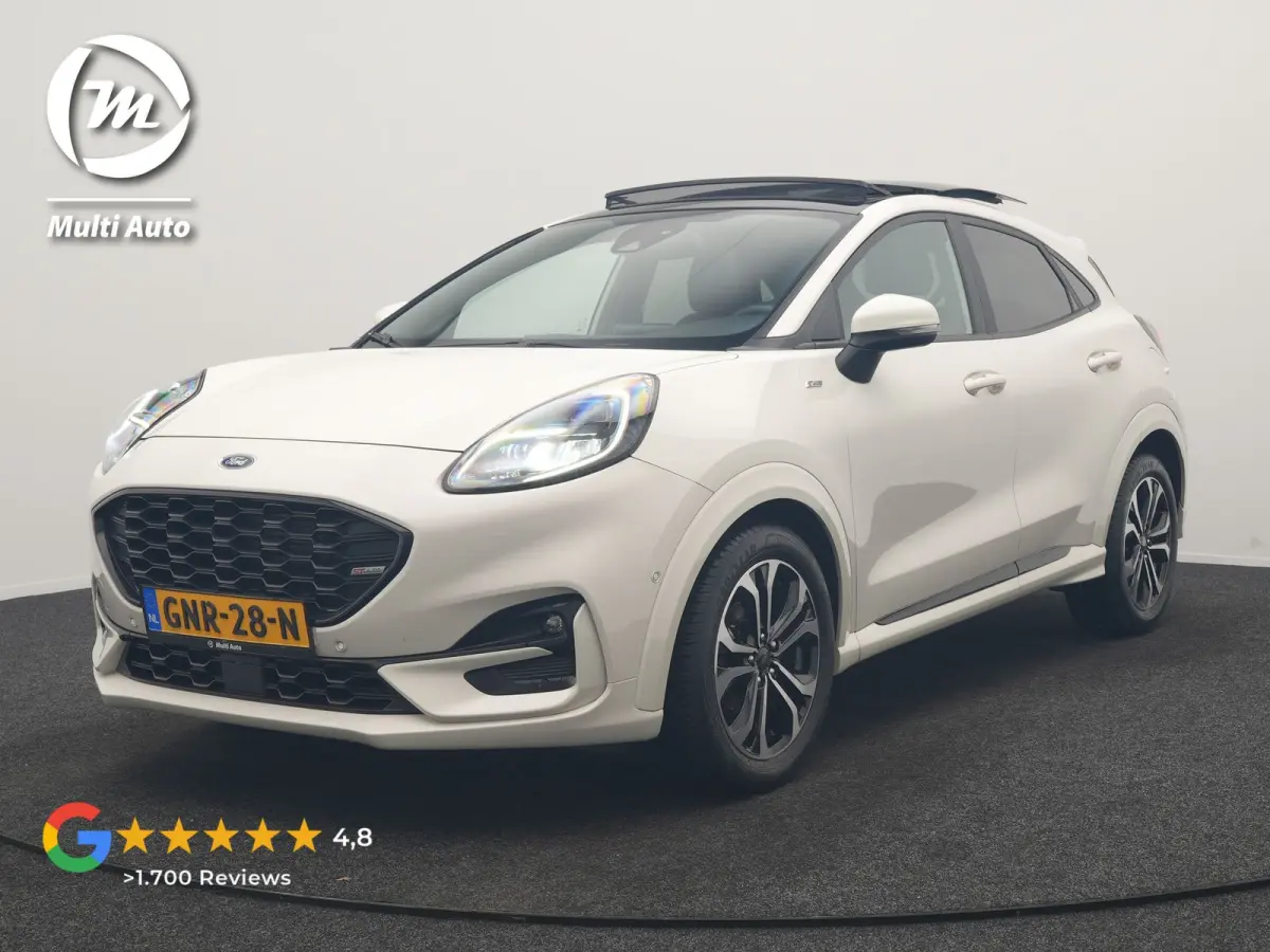 1.0 EcoBoost ST-Line X 155pk Dealer O.H | Panodak | Adaptive Cruise | Bang & Olufsen | Camera | Sportstoelen & Stuur Verwarmd | Apple Carplay | Keyless | Virtual | Navigatie | DAB | 17"L.M |