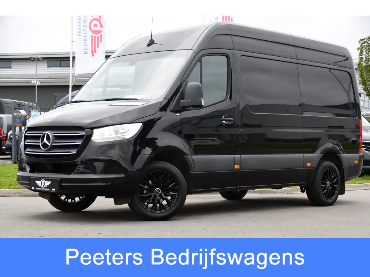 314 2.2 CDI L2H2 RWD Black Edition Camera, Carplay, Sensoren, 143pk, Automaat, Trekhaak, 7'' Mbux, Uniek!