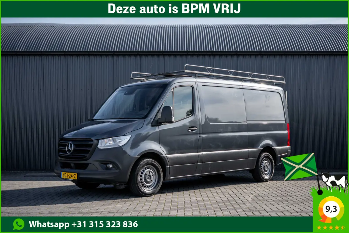 314 CDI RWD L2H1 | Automaat | 3-Zits | Camera | Cruise | Mbux | Airco | Imperiaal