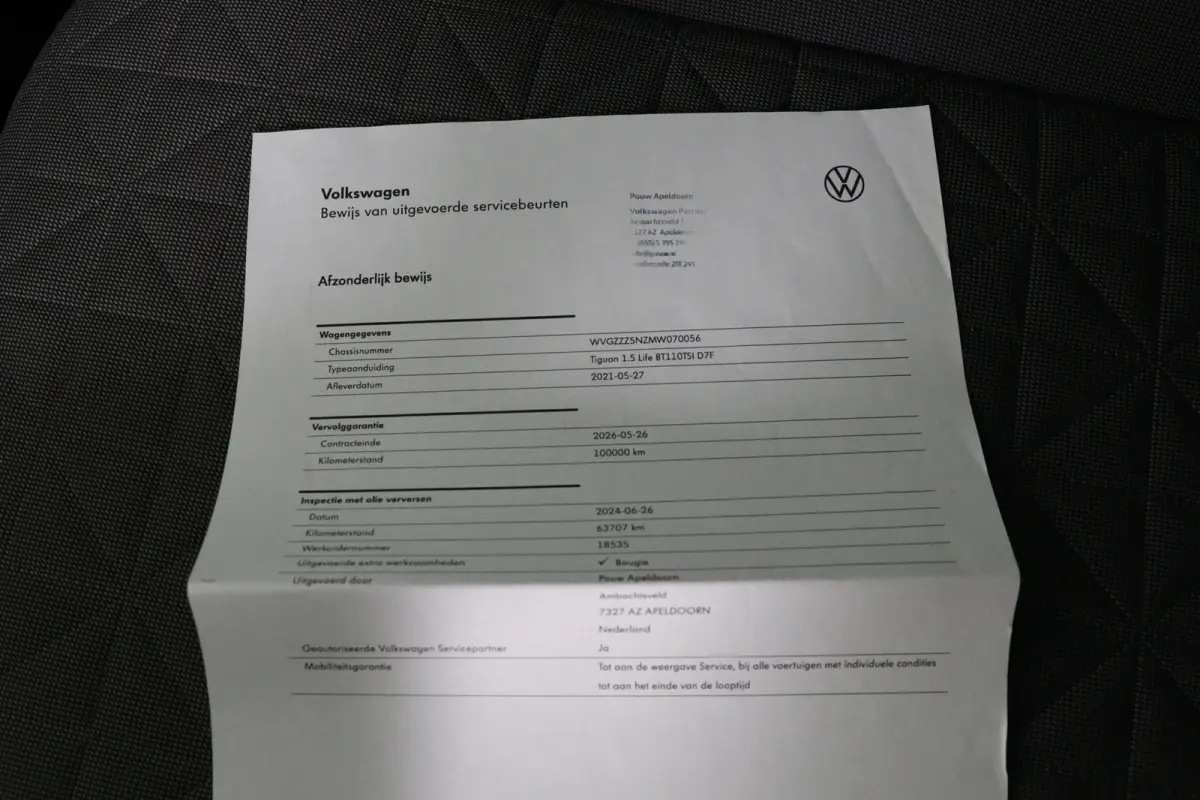 1.5 TSI Life | Dealer Onderhouden! | Trekhaak | Stoel/Stuurverwarming | LED | Clima | Camera | Cruise Adaptive | Navi |