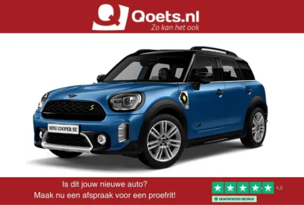 Cooper ALL4 Panoramadak - Active Cruise Control - Harman Kardon - Head up - Elektrisch verstelbare/verwarmde stoelen - Visibility -Package - Comfort acces -Elektrisch inklapbare buitenspiege