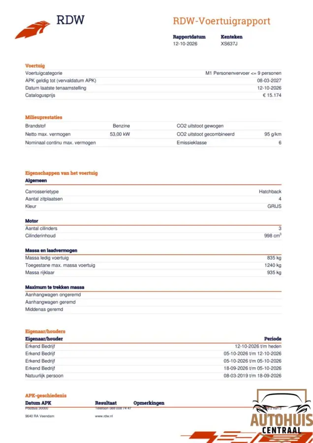 1.0 VTi Feel*AUTOMAAT*Airco*Led*