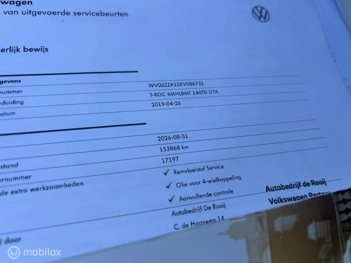 2.0 TSI 4Motion Vol R-line 1e Eig Deal Ond