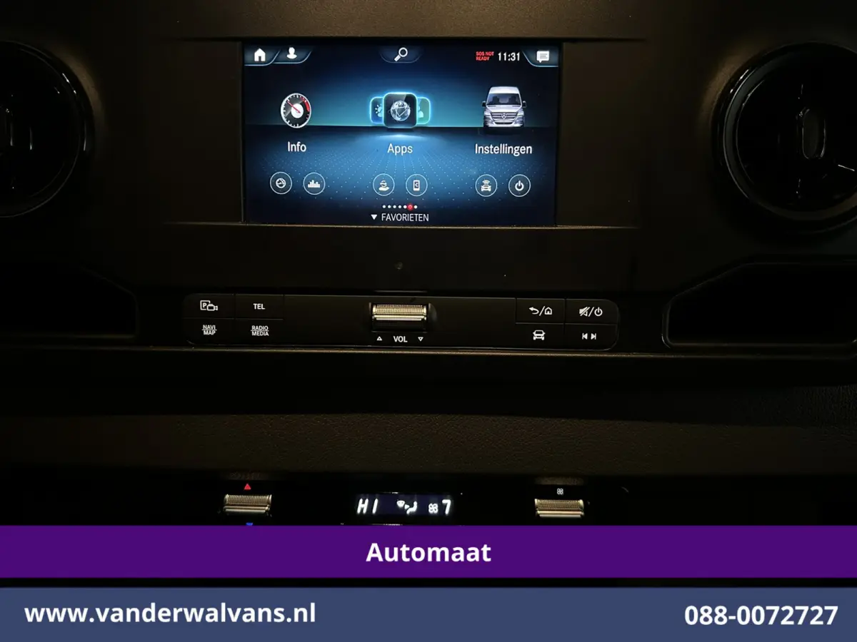 317 CDI 170pk 9G-Tronic Automaat L3H2 Euro6 Airco | Camera | Navigatie | Apple Carplay Cruisecontrol, Chauffeursstoel, Android Auto, Stoelverwarming, 270 Graden Achterdeuren, Parkeersensoren
