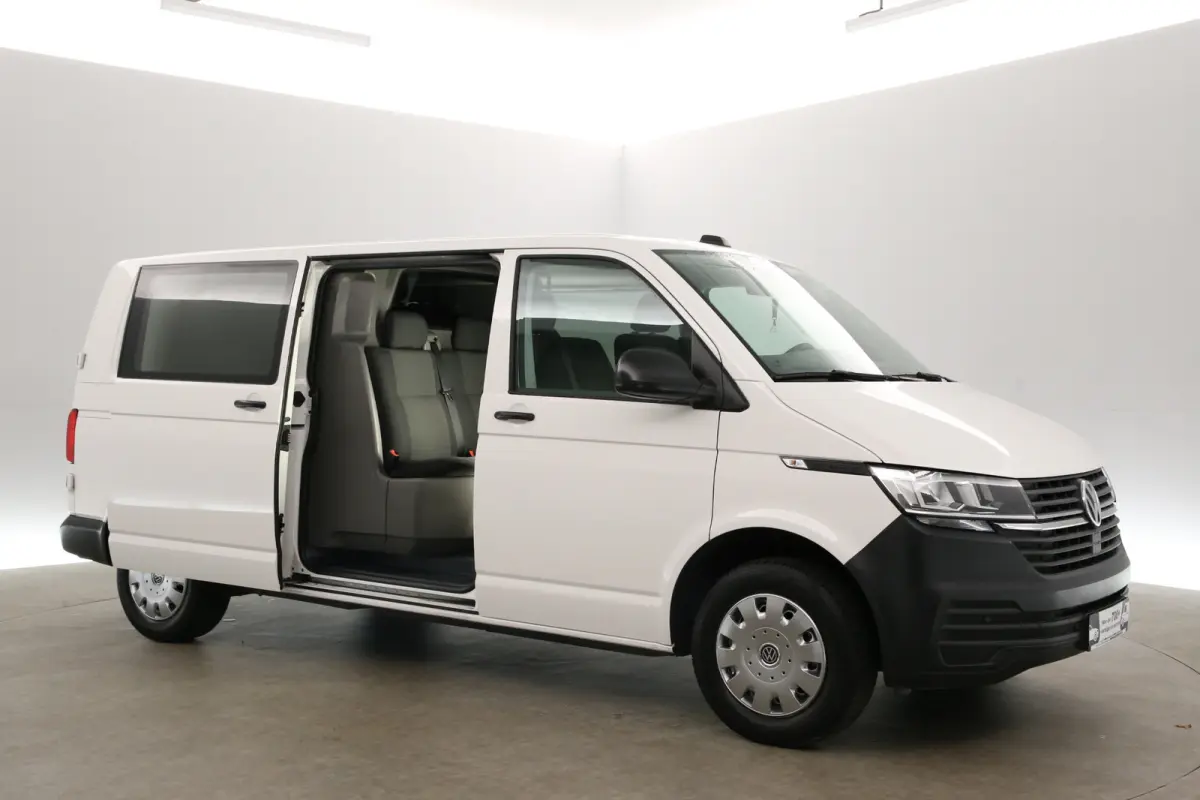 2.0 TDI L2H1 | DC | 6 Zits | Airco | Cruise | Carplay | 2xSchuifdeur | Trekhaak | Parkeersens.