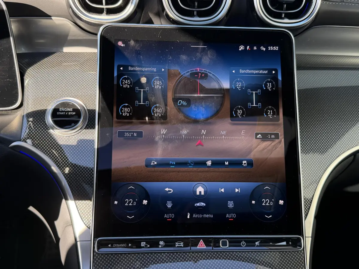 4MATIC AMG Line 20"/Trekhaak/Panoramadak/Burmester/Adaptieve cruise/Leder + memory/Stuur + stoelverwarming/360 camera/Head-up/Dodehoek/Sfeerverlichting