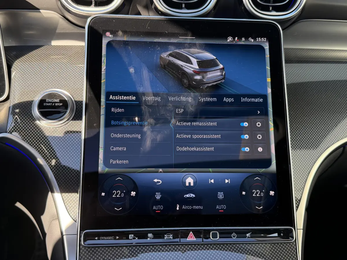 4MATIC AMG Line 20"/Trekhaak/Panoramadak/Burmester/Adaptieve cruise/Leder + memory/Stuur + stoelverwarming/360 camera/Head-up/Dodehoek/Sfeerverlichting