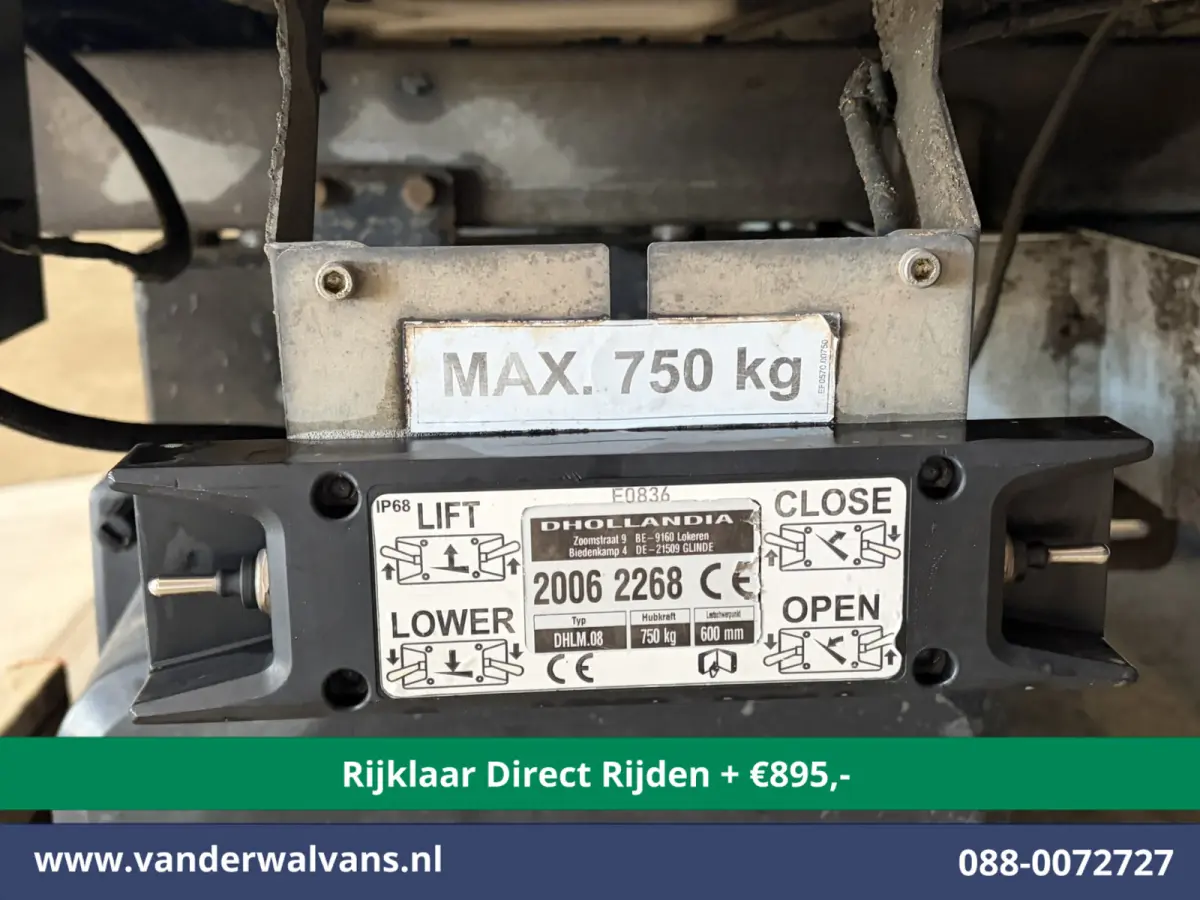 2.3 dCi 146pk Bakwagen Laadklep Euro6 *Rijklaar Direct Rijden* Airco | LED | 1000kg laadvermogen Bijrijdersbank Bijrijdersbank