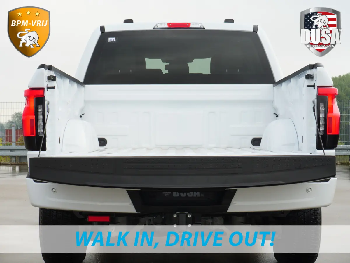 F-150 | Lighting | EV Truck 100% Elektrisch | AWD | Frunk | Ruimte | Kracht | Comfort | Ruimte | Getoonde accessoires zijn verkrijgbaar tegen meerprijs