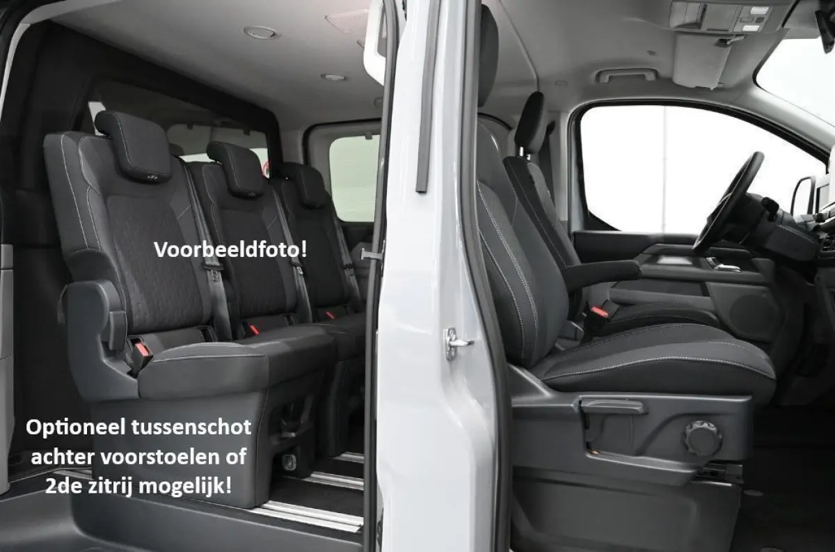 Tourneo 340 2.5 PHEV L2H1 Titanium X 233PK Emissiezonevrij!! Ex. BTW/incl. BPM 8Pers. Adaptieve Cruise Winterpack VOL leder 8 zitplaatsen verschuif/uitneembare stoelen Adaptieve Cruise Clima