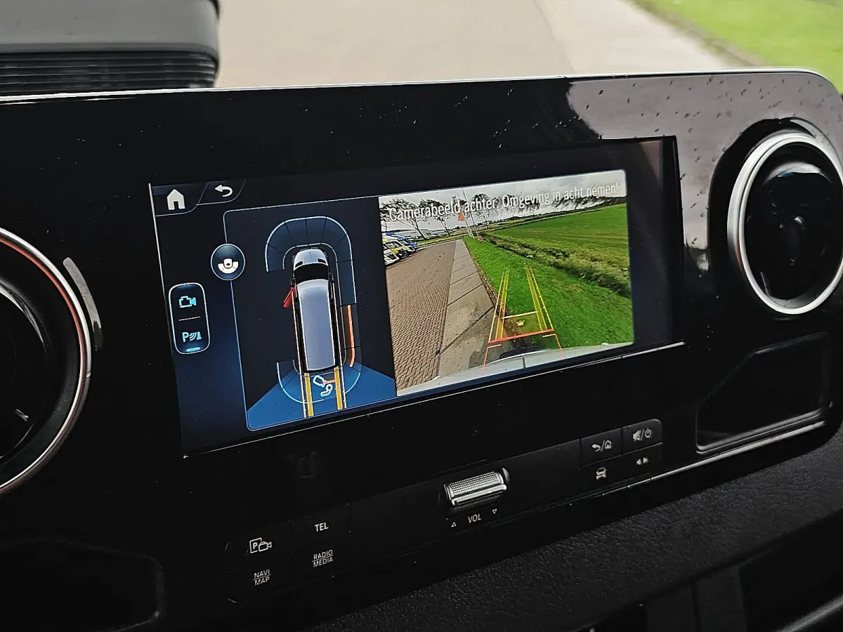 317 1.9 CDI L3H2 Pro Cruise control, Airco, Pdc, Navi, Camera, LED, Carplay, Automaat, Mbux10, Lane-assist, Stoelverwarming, Dodehoek Detectie, Nieuw Model