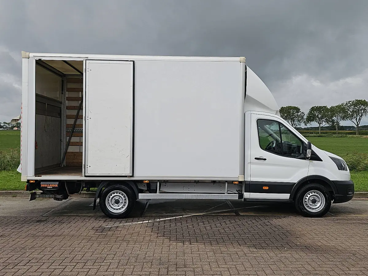 350 2.0 TDCI L4 Airco, Laadklep, Zijdeur, Lat-om-Lat Betimmerd, Euro6, 130PK, Spoiler, Oh-Historie, NAP