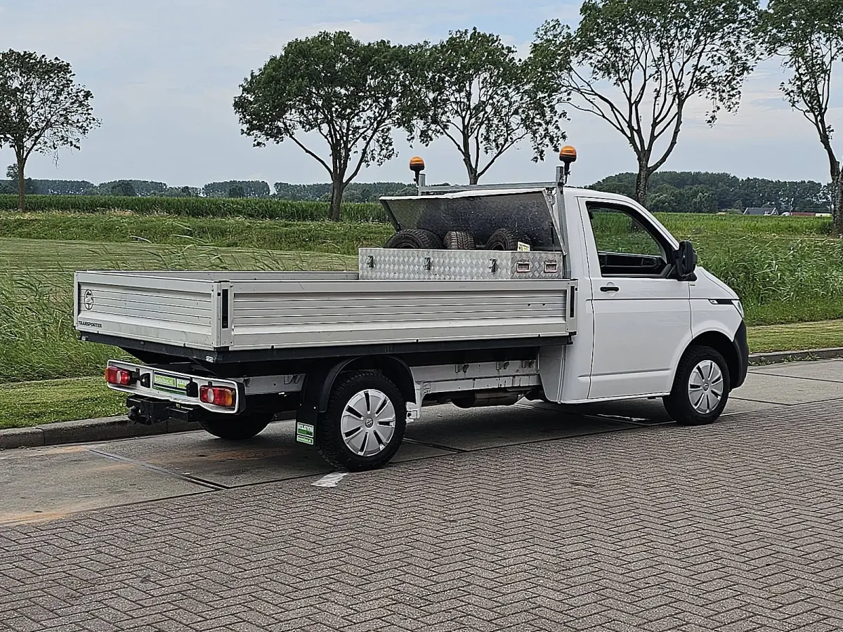 2.0 TDI L2H1 28 L2 Open-Laadbak T6.1 Airco 150Pk Euro6 Lange-Wielbasis Pick-up Trekhaak