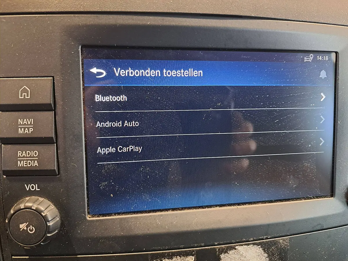 114 CDI L2H1 Cruise control, Airco, Pdc, Carplay, Navi, Camera, Led, Lane-assist, Stoelverwarming, Werkplaats-Inrichting, Achterdeuren, 136 pk, Automaat