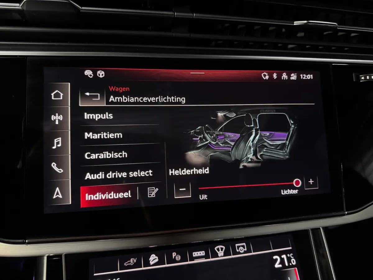 60 TFSI e quattro S Competition PANO|LUCHTVERING|TREKHAAK|HUD|B&O|AMBIENT|360 CAM|ALARM|STOELVENTILATIE|MASSAGE|21 INCH