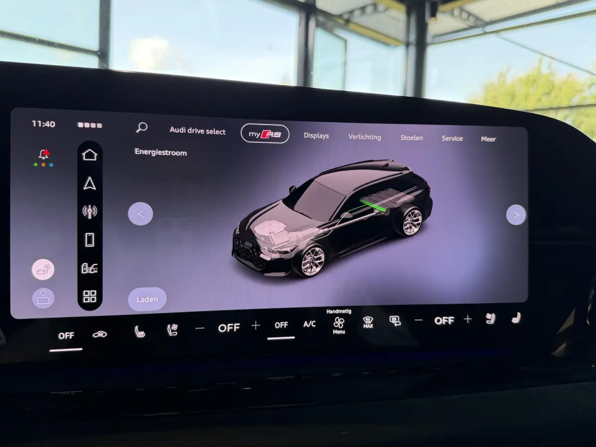 RS5 Avant | TREKHAAK | PANORAMADAK | BIJRIJDERSCHERM | MASSAGE | STOELVENTILATIE | STOELVERWARMING + ACHTER | RS SPORTSTOELEN | ALCANTARA | CARBON | HEAD UP | ADAPTIEVE CRUISE | AMBIENT LIGH