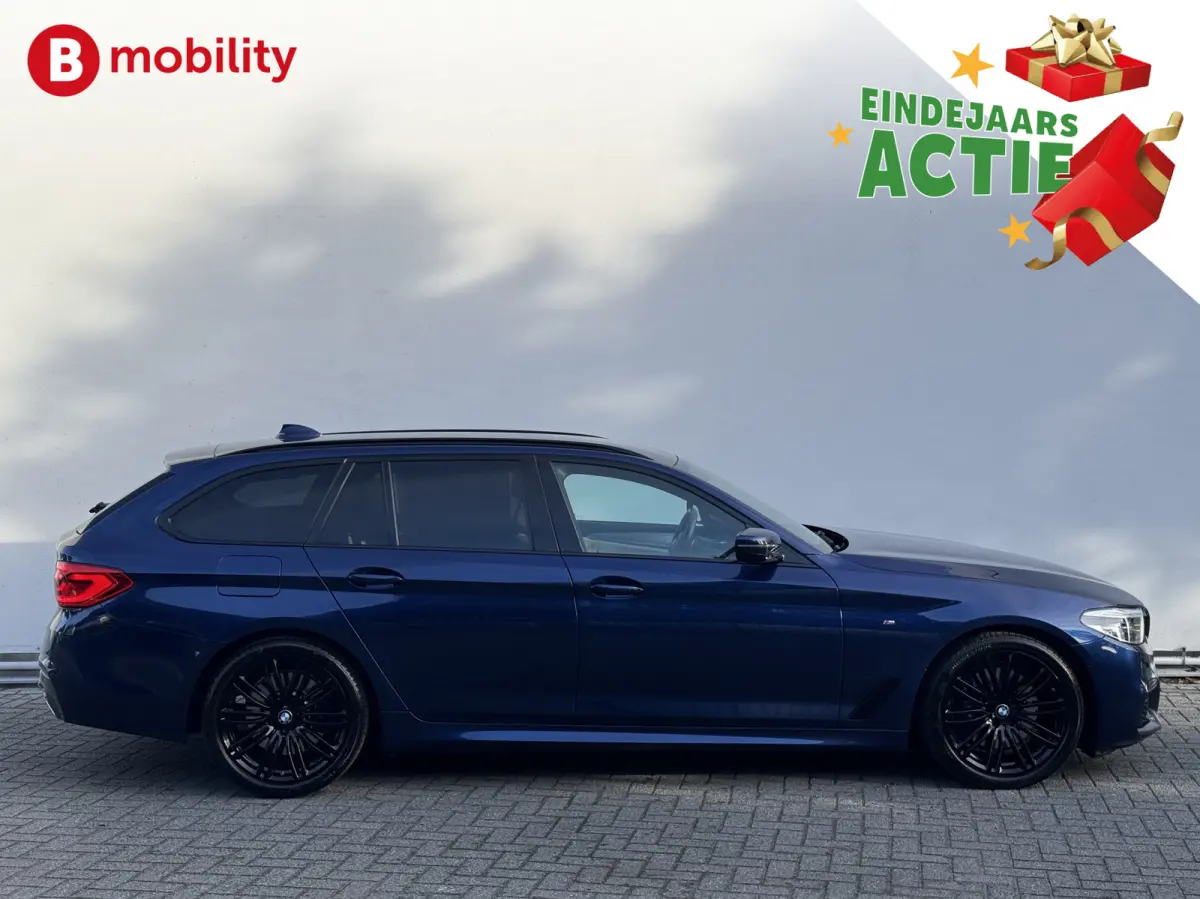 530i High Executive M-Sport 'Mediterran Blau' Trekhaak 2.000kg | Head-Up | Harman Kardon | Driving Assist. | DAB