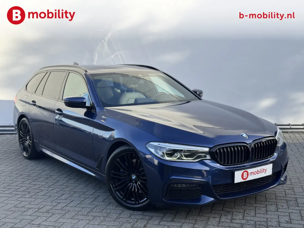 530i High Executive M-Sport 'Mediterran Blau' Trekhaak 2.000kg | Head-Up | Harman Kardon | Driving Assist. | DAB