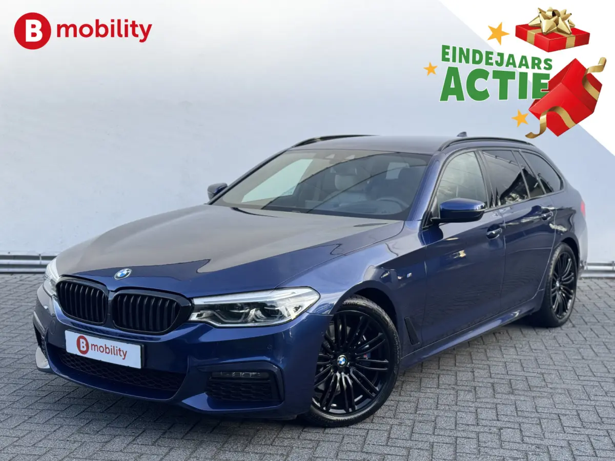 530i High Executive M-Sport 'Mediterran Blau' Trekhaak 2.000kg | Head-Up | Harman Kardon | Driving Assist. | DAB