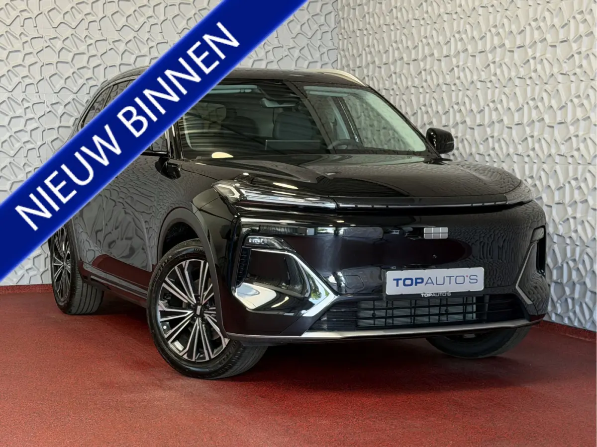MAX+ PHEV LONG RANGE | BRUIN LEER | 29,8 kWh ACCU | 136 KM WLTP | PANORAMADAK | STOELVERWARMING/KOELING | LEER | MET MASSAGE Geely Wijchen