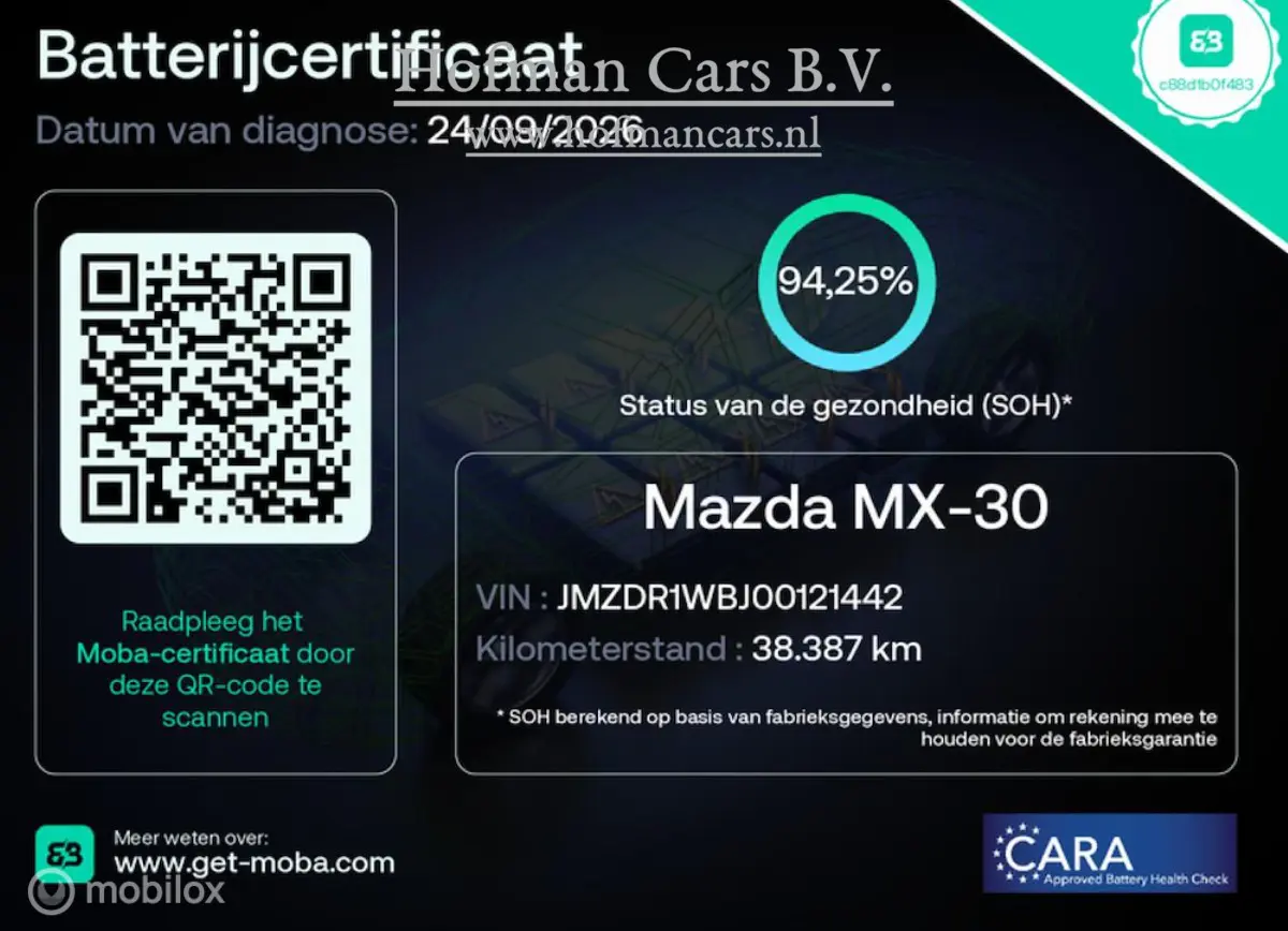 e-SkyActiv 145 36kWh | SOH 94.25% | SLECHTS 38.387 KM | HUD | Stoel- & Stuurverwarming