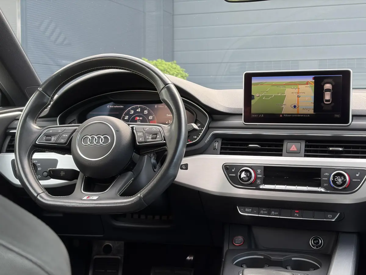 S5 3.0 TFSI S5 quattro Pro Line Plus ✓2e Eigenaar✓Dealer Onderhouden✓354pk✓Virtual Cockpit✓Navi✓Trekhaak✓Alcantara✓Keyless✓Stoelverw✓Clima✓Cruise✓SLmv Winterset✓N.A