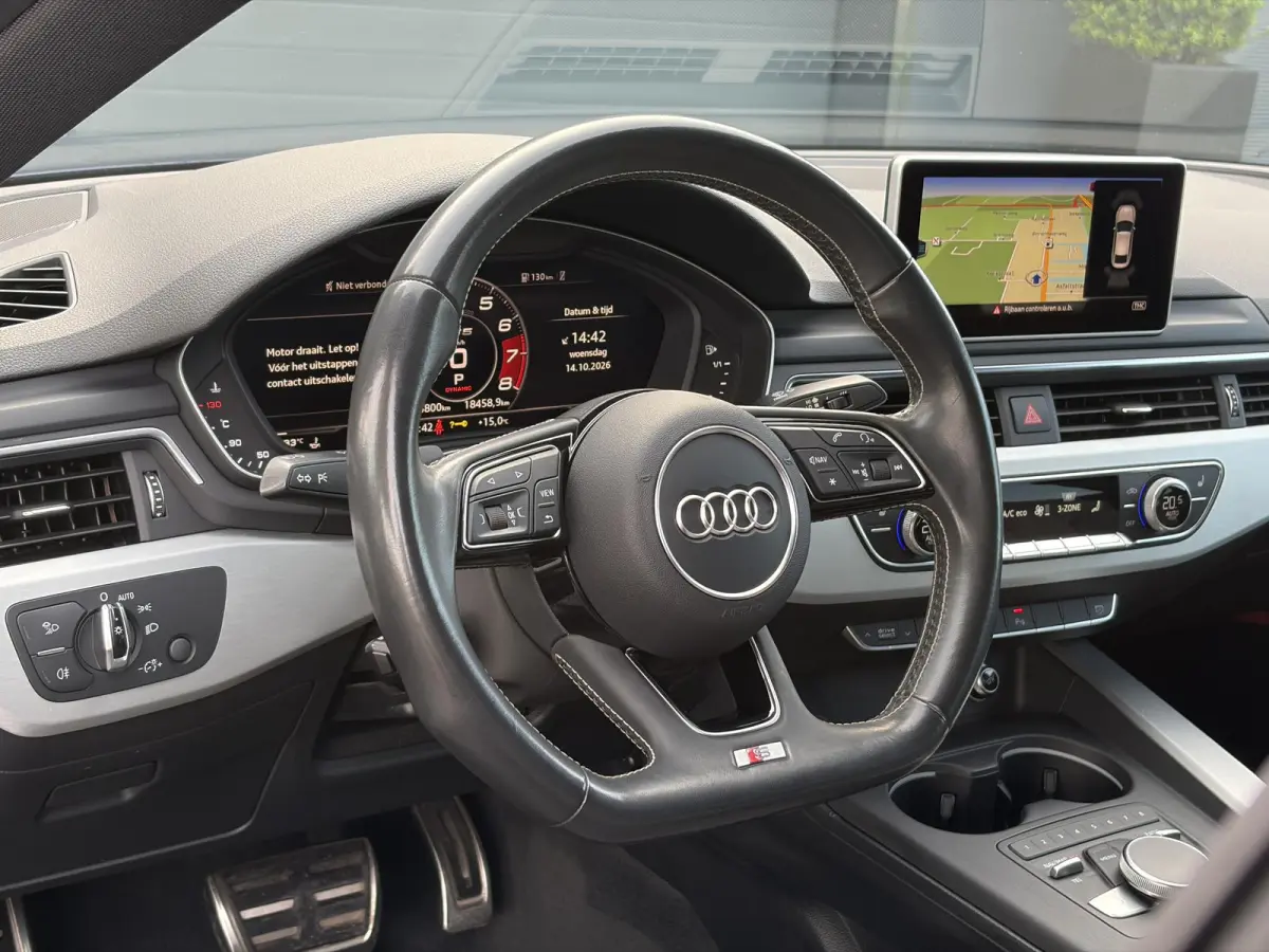 S5 3.0 TFSI S5 quattro Pro Line Plus ✓2e Eigenaar✓Dealer Onderhouden✓354pk✓Virtual Cockpit✓Navi✓Trekhaak✓Alcantara✓Keyless✓Stoelverw✓Clima✓Cruise✓SLmv Winterset✓N.A