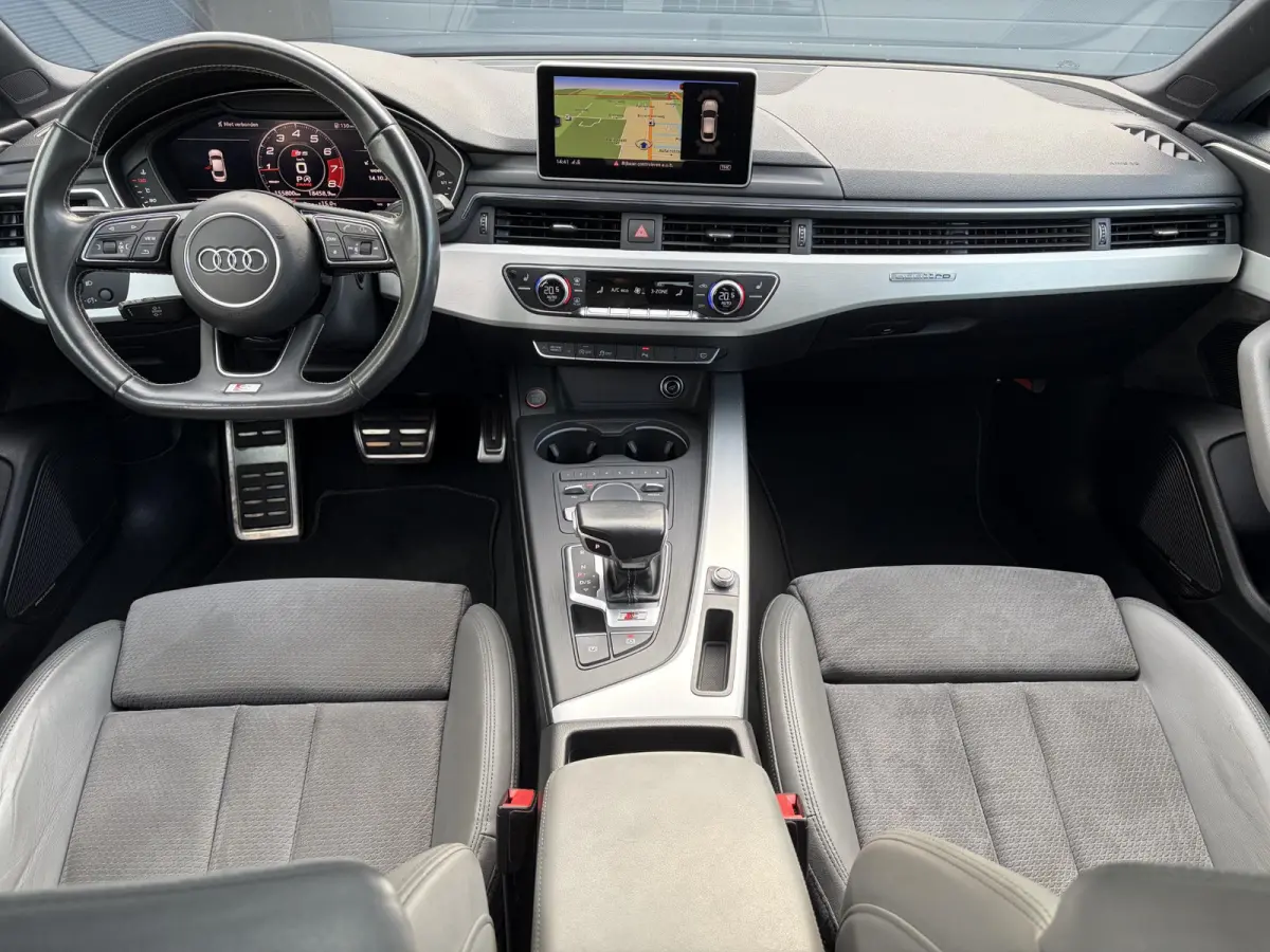 S5 3.0 TFSI S5 quattro Pro Line Plus ✓2e Eigenaar✓Dealer Onderhouden✓354pk✓Virtual Cockpit✓Navi✓Trekhaak✓Alcantara✓Keyless✓Stoelverw✓Clima✓Cruise✓SLmv Winterset✓N.A