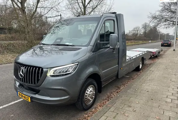 519 1.9 CDI L3 RWD met Tijhof aanhanger en Tijhof opbouw