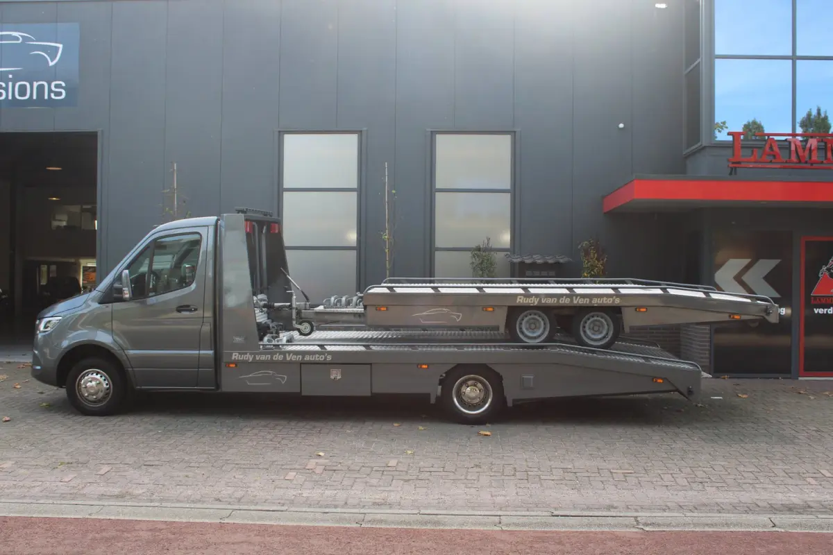 519 1.9 CDI L3 RWD met Tijhof aanhanger en Tijhof opbouw