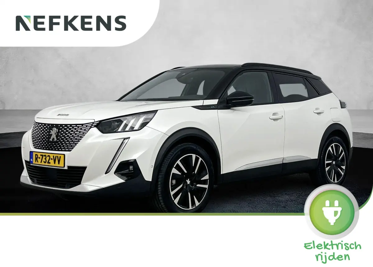 SUV EV GT Pack 50 kWh 136pk | Accu 96% | Navigatie | Achteruitrijcamera | Full Led koplampen | Sportstoelen Leder/Alcantara | 3D Cockpit | Keyless | Parkeersensoren v+a | Adaptieve Cruise Co