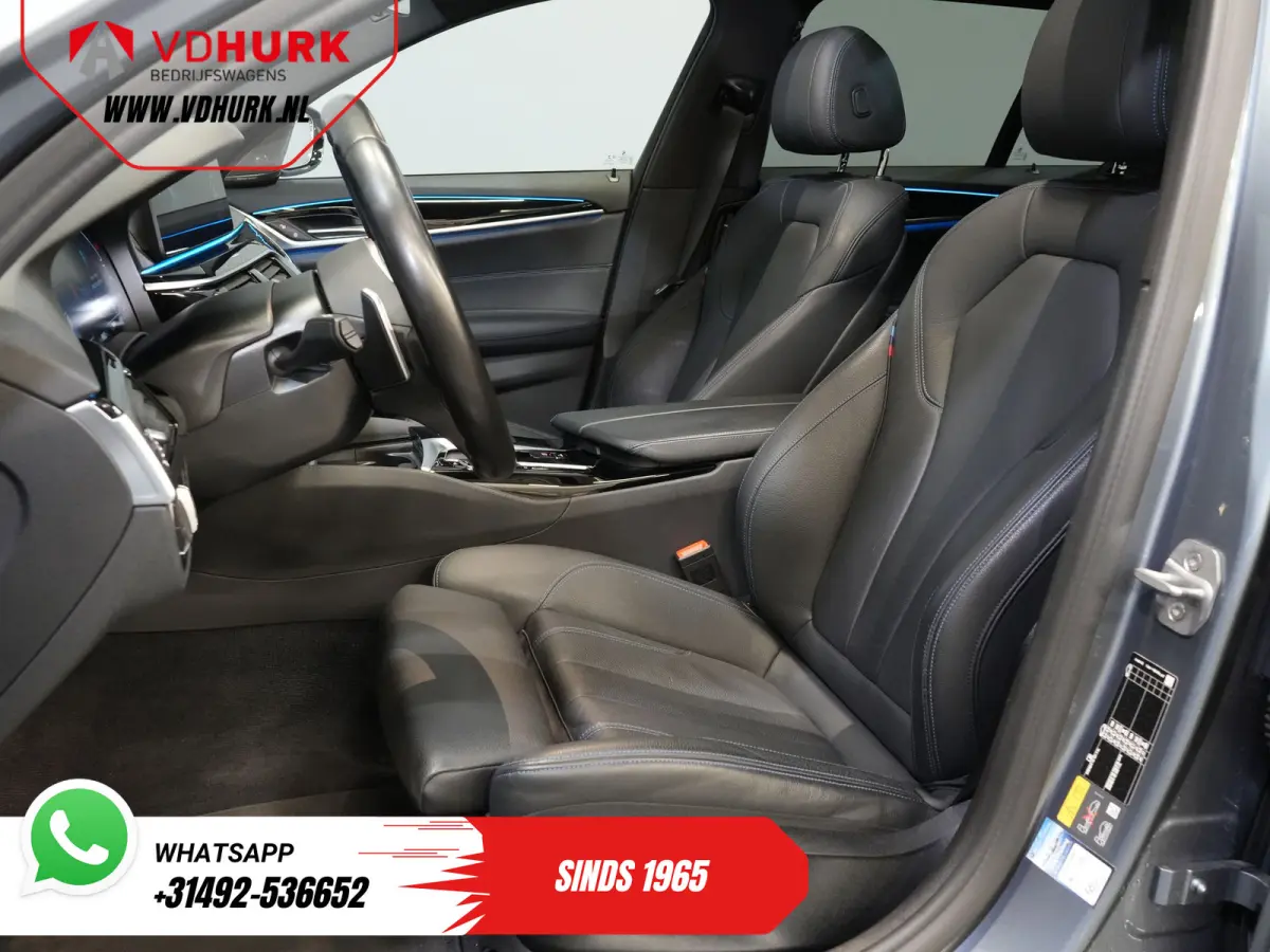 530e Hybrid 292 pk/ M-Sport & Shadow pak/ Garantie/ Onderhoud/ Pano/ Laser/ HUD/ H&K/ Leer/ Stoelverw./ Carplay/ Navi/ Clima/ Camera/ Trekhaak/ Alarm/ 20"
