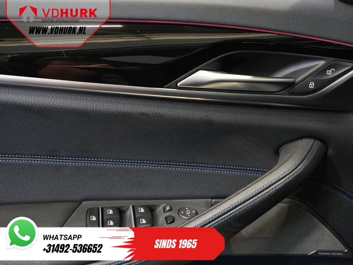 530e Hybrid 292 pk/ M-Sport & Shadow pak/ Garantie/ Onderhoud/ Pano/ Laser/ HUD/ H&K/ Leer/ Stoelverw./ Carplay/ Navi/ Clima/ Camera/ Trekhaak/ Alarm/ 20"