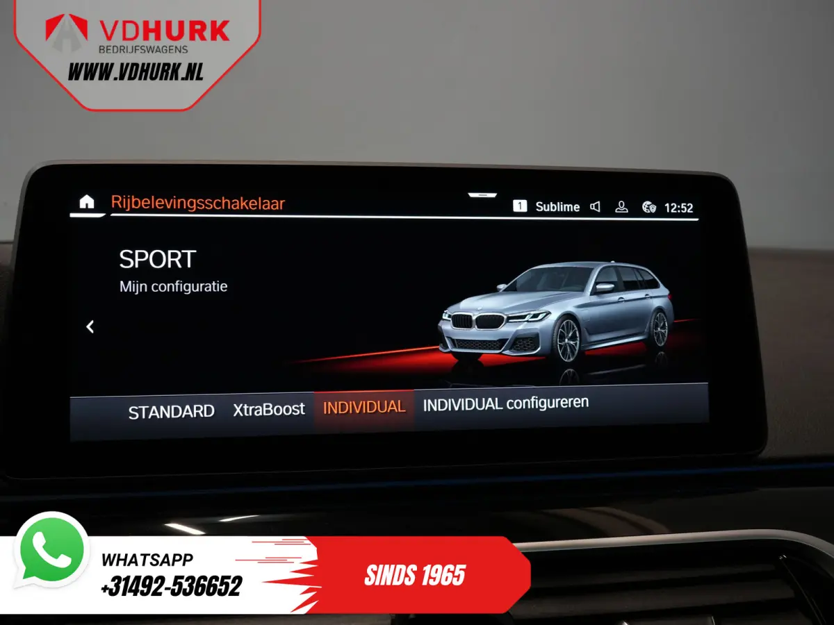 530e Hybrid 292 pk/ M-Sport & Shadow pak/ Garantie/ Onderhoud/ Pano/ Laser/ HUD/ H&K/ Leer/ Stoelverw./ Carplay/ Navi/ Clima/ Camera/ Trekhaak/ Alarm/ 20"