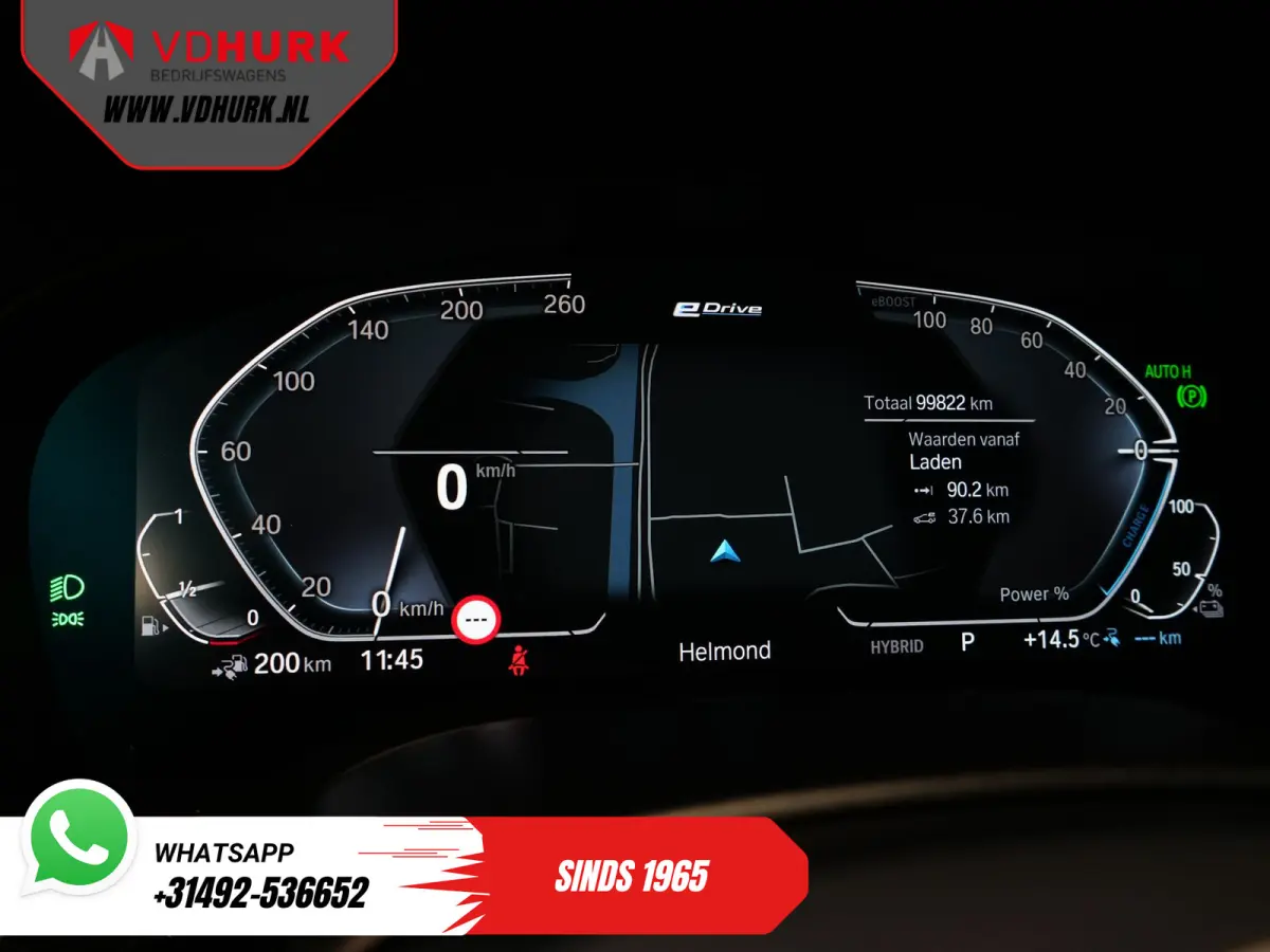 530e Hybrid 292 pk/ M-Sport & Shadow pak/ Garantie/ Onderhoud/ Pano/ Laser/ HUD/ H&K/ Leer/ Stoelverw./ Carplay/ Navi/ Clima/ Camera/ Trekhaak/ Alarm/ 20"