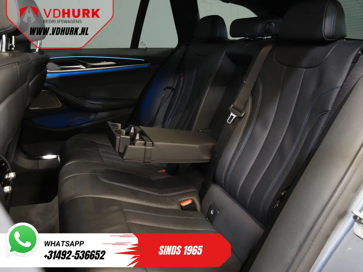 530e Hybrid 292 pk/ M-Sport & Shadow pak/ Garantie/ Onderhoud/ Pano/ Laser/ HUD/ H&K/ Leer/ Stoelverw./ Carplay/ Navi/ Clima/ Camera/ Trekhaak/ Alarm/ 20"