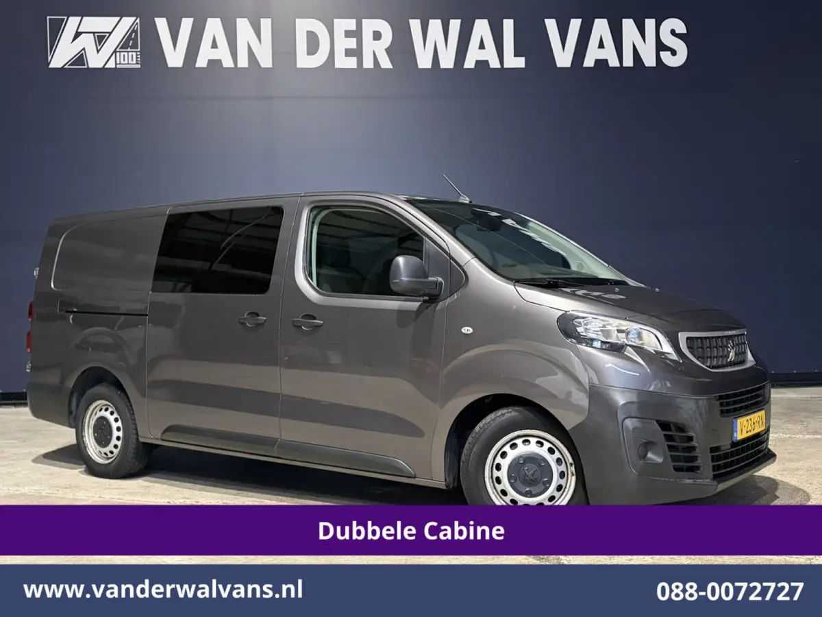 2.0 BlueHDI 123pk L3H1 Dubbele Cabine Euro6 Airco | 5-Zits | 2500kg Trekhaak Cruisecontrol, Parkeersensoren