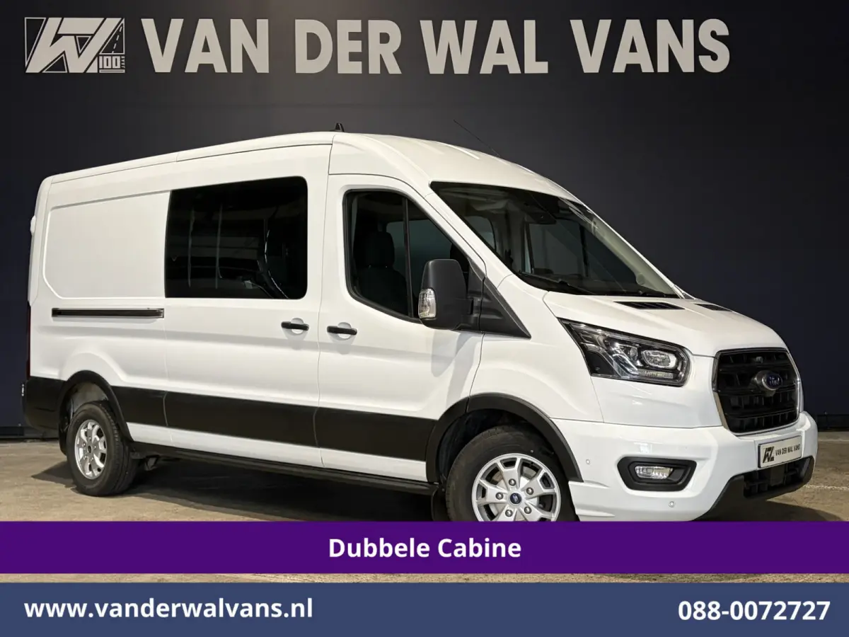 2.0 TDCI 131pk L3H2 Dubbele Cabine Euro6 Airco | 5-Zits | Navigatie | LED | Apple Carplay Cruisecontrol, Android Auto, Parkeersensoren