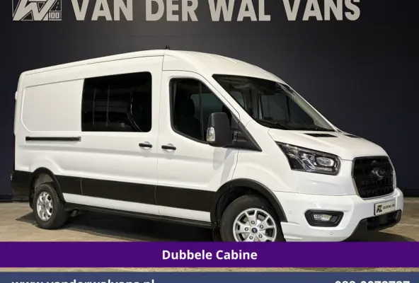 2.0 TDCI 131pk L3H2 Dubbele Cabine Euro6 Airco | 5-Zits | Navigatie | LED | Apple Carplay Cruisecontrol, Android Auto, Parkeersensoren