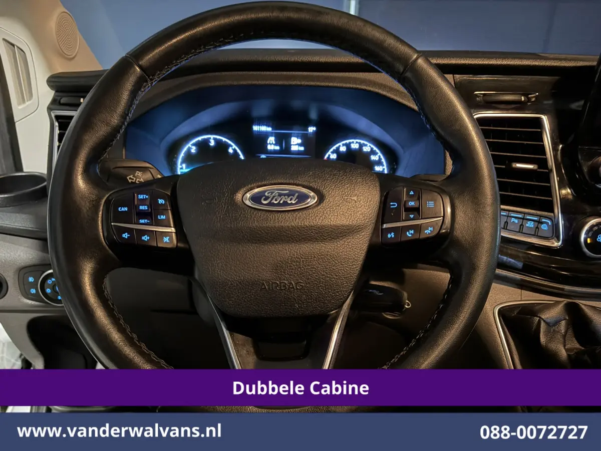 2.0 TDCI 131pk L3H2 Dubbele Cabine Euro6 Airco | 5-Zits | Navigatie | LED | Apple Carplay Cruisecontrol, Android Auto, Parkeersensoren