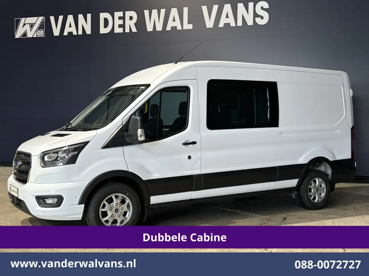 2.0 TDCI 131pk L3H2 Dubbele Cabine Euro6 Airco | 5-Zits | Navigatie | LED | Apple Carplay Cruisecontrol, Android Auto, Parkeersensoren